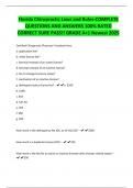 Florida Chiropractic Laws and Rules-COMPLETE QUESTIONS AND ANSWERS 100&percnt; RATED CORRECT SURE PASS&excl;&excl; GRADE A&plus;&vert; Newest 2025