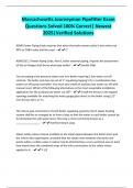 Massachusetts Journeyman Pipefitter Exam Questions Solved 100&percnt; Correct&vert; Newest 2025&vert;Verified Solutions