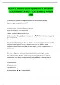 NUR401 practice exam-Questions & ANSWERS 100&percnt; RATED CORRECT- SURE PASS&excl;&excl; &vert; Newest 2025