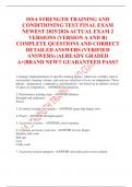 ISSA STRENGTH TRAINING AND  CONDITIONING TEST FINAL EXAM  NEWEST 2025&sol;2026 ACTUAL EXAM 2  VERSIONS &lpar;VERSION A AND B&rpar;  COMPLETE QUESTIONS AND CORRECT  DETAILED ANSWERS &lpar;VERIFIED  ANSWERS&rpar; &vert;ALREADY GRADED A&plus;&vert;BRAND NEW&excl;&excl; GUARANTEED PASS&excl;&excl; 