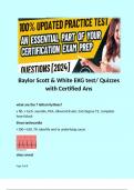 Baylor Scott & White EKG test&sol; Quizzes with Certified Ans 