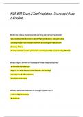 NUR 508 Exam 2 Top Prediction Guarateed Pass  A Graded