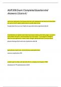 NUR 508 Exam 1 Completed Question And  Answers &lpar; Score A &rpar;