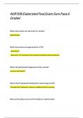 NUR 508 Elaborated Final Exam Sure Pass A  Graded