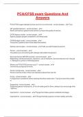 PCA&sol;CFSS exam Questions And Answers