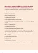 NR 326 MENTAL HEALTH EXAM 2 PRACTICE STUDY QUESTIONS WITH COMPLETE QUESTIONS GUARANTEED PASS &vert; RATED A&plus;