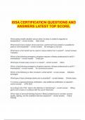 ISSA CERTIFICATION QUESTIONS AND ANSWERS LATEST TOP SCORE&period;