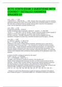 BCTC STATS EXAM 3 QUESTIONS WITH CORRECT DETAILED ANSWERS GRADED A&plus; 