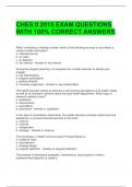 CHES II 2015 EXAM QUESTIONS WITH 100&percnt; CORRECT ANSWERS 
