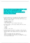 TEXAS STATE EXAM SIMULATOR - LIFE AND HEALTH INSURANCE &lpar;200 QUESTIONS PRACTICE EXAM&rpar; WITH ACTUAL SOLUTIONS&period;