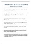 SPCE 689 Quiz 1 2024-2025 Questions & Answers Latest Exam