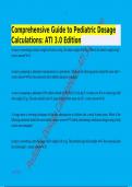 Comprehensive Guide to Pediatric Dosage Calculations&colon; ATI 3&period;0 Edition