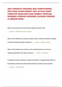 ISSA STRENGTH TRAINING AND CONDITIONING  TEST FINAL EXAM NEWEST 2025 ACTUAL EXAM  COMPLETE QUESTIONS AND CORRECT DETAILED  ANSWERS &lpar;VERIFIED ANSWERS&rpar; &vert;ALREADY GRADED  A&plus;&vert;BRAND NEW&excl;&excl;