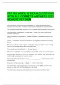 PAT 201 WEEK 12 EXAM QUESTIONS WITH ALL CORRECT ANSWERS 2025 NEWEST VERSION