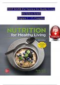 Test Bank for Nutrition For Healthy Living 6th Edition Schiff All Chapters 1-13 Full Complete