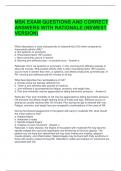 MSK EXAM QUESTIONS AND CORRECT ANSWERS WITH RATIONALE &lpar;NEWEST VERSION&rpar;