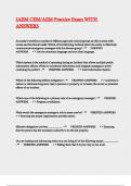 IAEM CEM&sol;AEM Practice Exam WITH ANSWERS