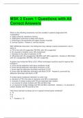 MSK 3 Exam 1 Questions with All Correct Answers 