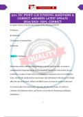 301- NC POST LICENSING QUESTIONS & CORRECT ANSWERS LATEST UPDATE 2024&sol;2025 100&percnt; CORRECT