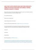 HESI STUDY LATEST UPDATED 2024-2025 FINAL EXAM WITH COMPLETE DETAILED QUESTIONS AND CORRECT VERIFIED ANSWERS ALREADY A&plus; GRADED