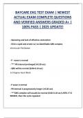 BAYCARE EKG TEST EXAM &vert; NEWEST  ACTUAL EXAM COMPLETE QUESTIONS  AND VERIFIED ANSWERS GRADED A&plus; &vert;  100&percnt; PASS &vert; 2025 UPDATE&excl;