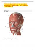 PORTAGE LEARNING BIOD 151 FINAL EXAM  QUESTIONS & ANSWERS ALL 100&percnt; CORRECT  LATEST UPDATE