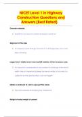 NICET LEVEL 1 QUESTIONS AND ASNWERS