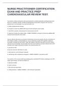 NURSE PRACTITIONER CERTIFICATION EXAM AND PRACTICE PREP CARDIOVASCULAR REVIEW TEST&period;