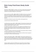 Role Comp Final Exam Study Guide Test&period;