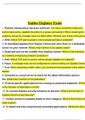 SOPHOS CERTIFIED ENGINEER EXAM QUESTIONS WITH 100 &percnt; CORRECT ANSWERS 20242025