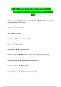 ART 100 Exam Prep Questions Solved 100&percnt; Correct&vert; Verified Solutions-Newest Update 2025