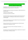 ART 100 Exam Study Questions & Answers 100&percnt; Correct&vert; Newest Update 2025