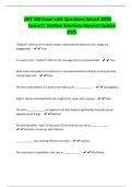ART 100 Exam with Questions Solved 100&percnt; Correct&vert; Verified Solutions-Newest Update 2025