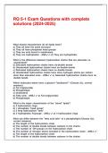 RQ 5-1 Exam Questions with complete solutions &lpar;2024-2025&rpar;&period;
