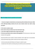 &lpar;2024&sol;2025&rpar; ATI Medical Surgical Respiratory Exam with NGN Questions and Verified Rationalized Answers&comma; 100&percnt; A&plus; Graded