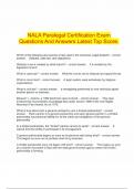 NALA Paralegal Certification bundled exam 100% verified |latest update|