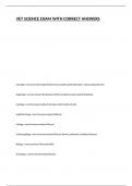 VET SCIENCE EXAM WITH CORRECT ANSWERS&period;