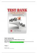 Test bank for strategic management 6th edition rothaermel frank isbn 9781265954574&period;