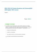 WGU C810 OA Practice Questions and Answers&vert;2024-2025 Update 100&percnt; Correct