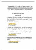 ABFM IN-TRAINING EXAMINATION STUDY GUIDE QUESTIONS AND ANSWERS WITH EXPLANATION NEW UPDATE American Board of Family Medicine