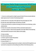 ATI Capstone Medical Surgical assessment NCLEX Exam  with 43 Questions and Verified Answers Graded A&plus; 2024&sol;2025