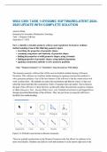 WGU C881 TASK 1&colon;DYNAMIC SOFTWARE&vert;LATEST 2024-2025 UPDATE WITH COMPLETE SOLUTION