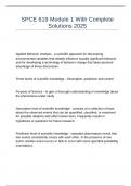 SPCE 619 Module 1 With Complete Solutions 2025