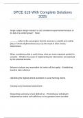SPCE 619 With Complete Solutions 2025