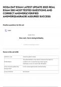 HOSA EMT EXAM LATEST UPDATE 2025 REAL EXAM 500 MOST TESTED QUESTIONS AND CORRECT ANSWERS&lpar;VERIFIED ANSWERS&rpar;&vert;AGRADE&vert; ASSURED SUCCESS