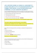 ATI CAPSTONE MEDICAL SURGICAL ASSESSMENT 1  LATEST 2024-2025 ACTUAL EXAM 60 QUESTIONS AND  CORRECT DETAILED ANSWERS WITH RATIONALES &lpar;VERIFIED ANSWERS&rpar; &vert;ALREADY GRADED A&plus;  
