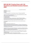 MTA 98-365&colon; Practice Exam with 145 Questions and Detailed answers Newest 2025