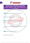 NCREL POST LICENSING 301 BROKER RELATIONSHIPS AND RESPONSIBILITIES QUESTIONS & CORRECT ANSWERS LATEST UPDATE 2024&sol;2025 100&percnt; CORRECT