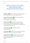 BLP EXAM 1 QUESTIONS WITH CORRECT VERIFIED SOLUTIONS 100&percnt; GUARANTEED PASS &lpar;LATEST UPDATE&rpar;