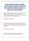 WGU D320&sol;CCSP EXAM &vert; NEWEST  ACTUAL EXAM COMPLETE QUESTIONS  AND VERIFIED ANSWERS GRADED A&plus; &vert;  100&percnt; PASS &vert; 2025 UPDATE&excl;